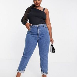 Black one shoulder bodysuit